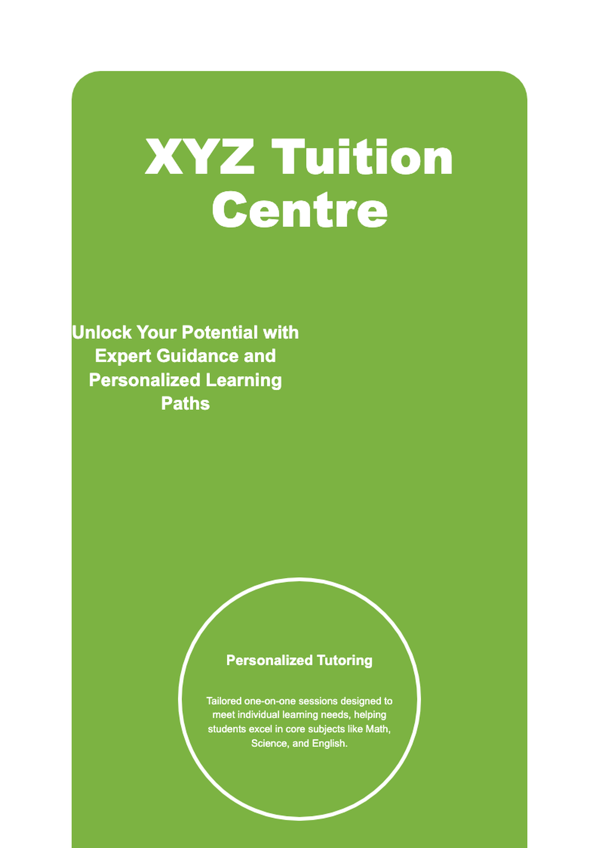 Vibrant tuition center flyer with autumn leaves and educational icons_variant_1